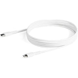 StarTech.com 6 foot/2m Durable White USB-C to Lightning Cable, Rugged Heavy Duty Charging/Sync Cable for Apple iPhone/iPad MFi Certified