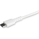 StarTech.com 6 foot/2m Durable White USB-C to Lightning Cable, Rugged Heavy Duty Charging/Sync Cable for Apple iPhone/iPad MFi Certified