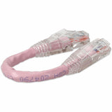AddOn 6in RJ-45 (Male) to RJ-45 (Male) Straight Pink Cat6 UTP PVC Copper Patch Cable