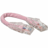 AddOn 6in RJ-45 (Male) to RJ-45 (Male) Straight Pink Cat6 UTP PVC Copper Patch Cable