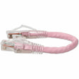 AddOn 6in RJ-45 (Male) to RJ-45 (Male) Straight Pink Cat6 UTP PVC Copper Patch Cable