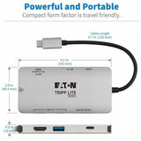 Eaton Tripp Lite Series USB-C Dock - 4K HDMI, USB 3.x (5Gbps), USB-A/C Hub Ports, GbE, Memory Card, 100W PD Charging