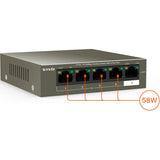 5-PORT 10/100 SWITCH 4-PORT POE