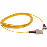 AddOn 5m SC (Male) to ST (Male) Yellow OM1 Duplex Fiber OFNR (Riser-Rated) Patch Cable