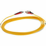 AddOn 5m SC (Male) to ST (Male) Yellow OM1 Duplex Fiber OFNR (Riser-Rated) Patch Cable