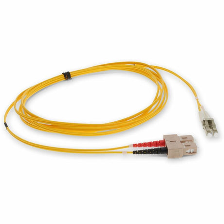 AddOn 3m LC (Male) to SC (Male) Yellow OM2 Duplex Fiber OFNR (Riser-Rated) Patch Cable