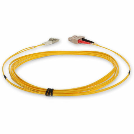 AddOn 3m LC (Male) to SC (Male) Yellow OM2 Duplex Fiber OFNR (Riser-Rated) Patch Cable