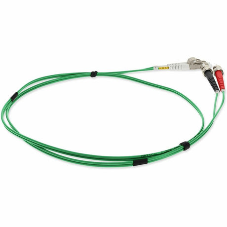 AddOn 5m LC (Male) to ST (Male) Green OM1 Duplex Fiber OFNR (Riser-Rated) Patch Cable