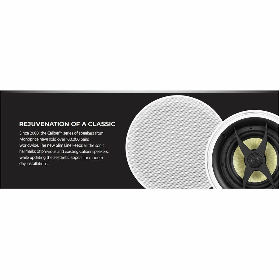 Monoprice Caliber 34707 Speaker - 80 W RMS - 160 W PMPO - 2-way - 2 Pack