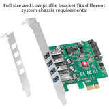 SIIG DP USB 3.0 4-Port PCIe Host Card
