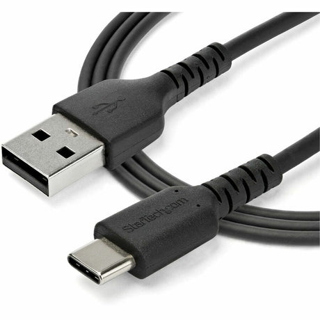 StarTech.com 2m USB A to USB C Charging Cable - Durable Fast Charge & Sync USB 2.0 to USB Type C Data Cord - Aramid Fiber M/M 3A Black