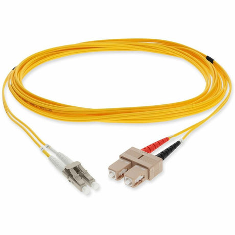 AddOn 5m LC (Male) to SC (Male) Yellow OM1 Duplex Fiber OFNR (Riser-Rated) Patch Cable