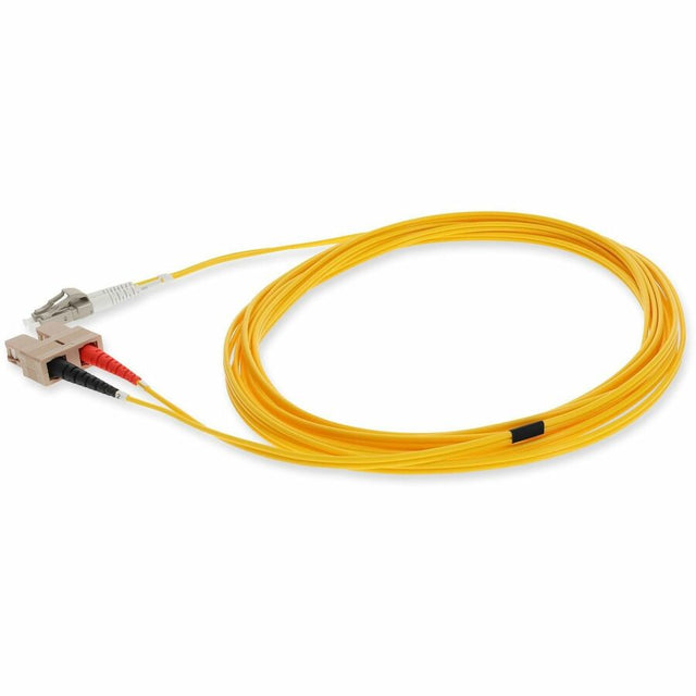 AddOn 5m LC (Male) to SC (Male) Yellow OM1 Duplex Fiber OFNR (Riser-Rated) Patch Cable