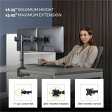 REFLEX DUAL MONITOR ARM