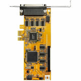 StarTech.com 8-Port PCI Express RS232 Serial Adapter Card, PCIe to DB9 Controller 16C1050 UART, Low Profile, 15kV ESD, Windows Only, TAA