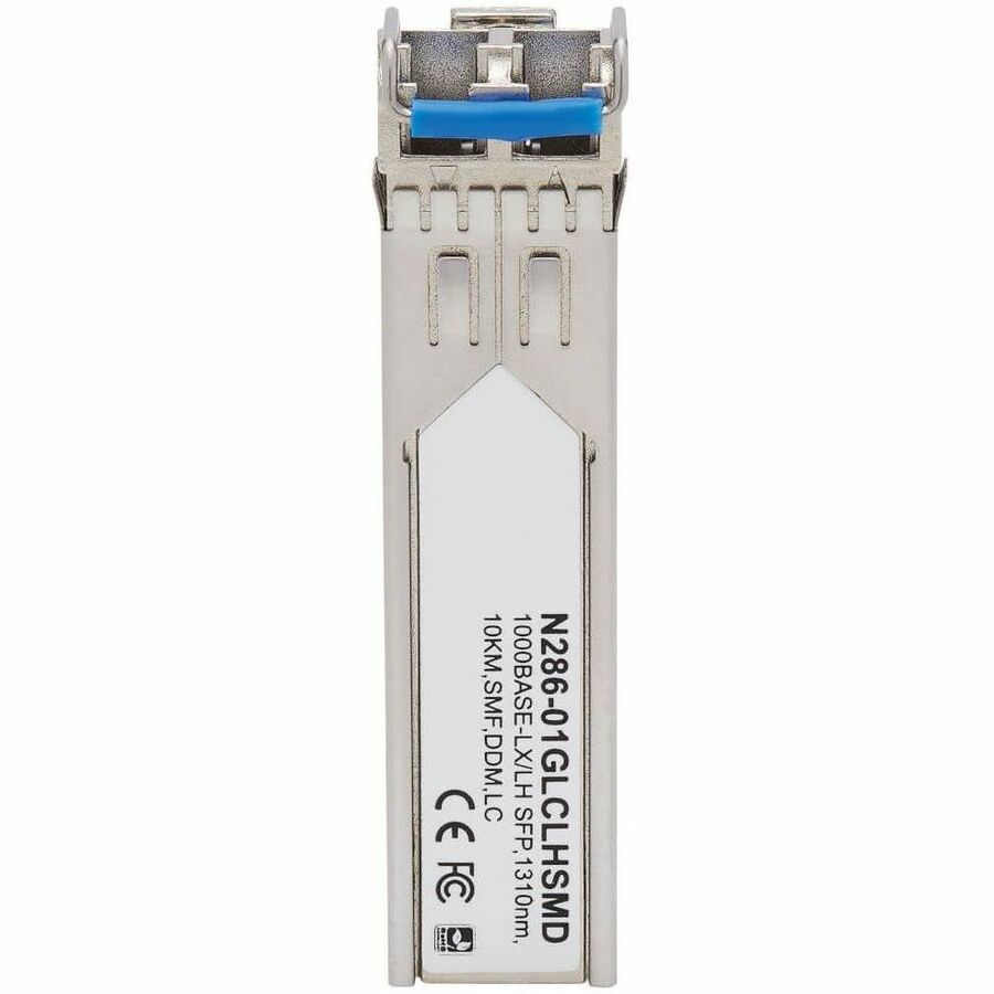 Eaton Tripp Lite Series Cisco-Compatible GLC-LH-SMD SFP Transceiver - 10/100/1000Base-LX/LH, DDM, Singlemode LC, 1310 nm, 10 km