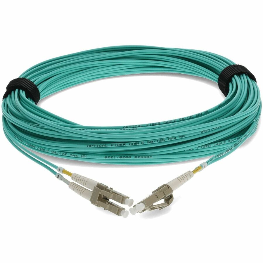 AddOn 47m LC (Male) to LC (Male) Aqua OM4 Duplex OFNR (Riser-rated) LOMM Patch Cable