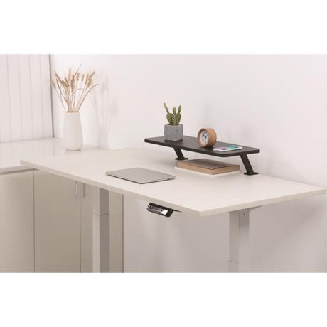 StarTech.com Monitor Riser Stand - Clamp-on Monitor Shelf for Desk - Extra Wide 25.6"/65 cm - For up to 34" Monitors - Black (MNRISERCLMP)