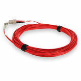 AddOn 4m LC (Male) to SC (Male) Red OM4 Duplex Fiber OFNR (Riser-Rated) Patch Cable