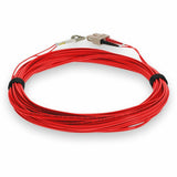 AddOn 4m LC (Male) to SC (Male) Red OM4 Duplex Fiber OFNR (Riser-Rated) Patch Cable