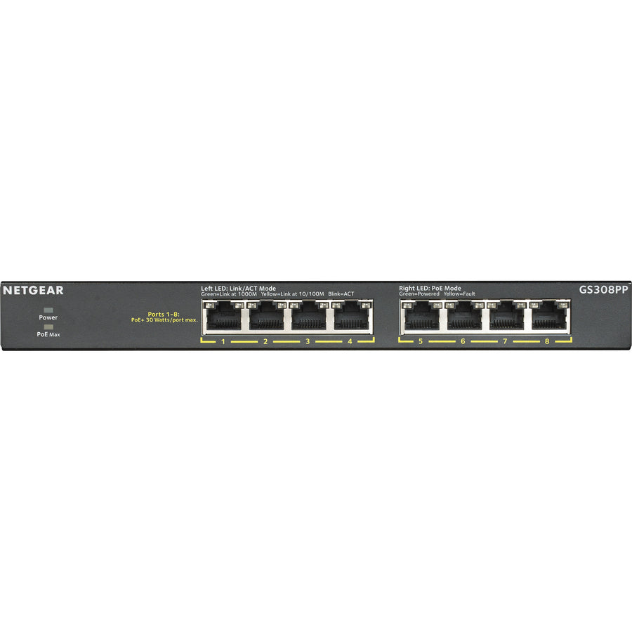 8PORT GIG UNMANAGED POE+ WITH