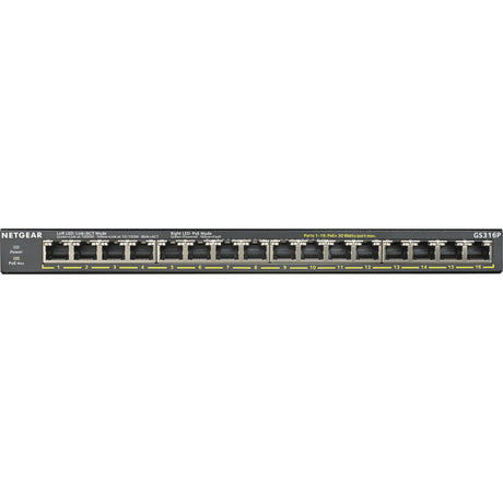 16PORT GIG UNMANAGED POE+WITH