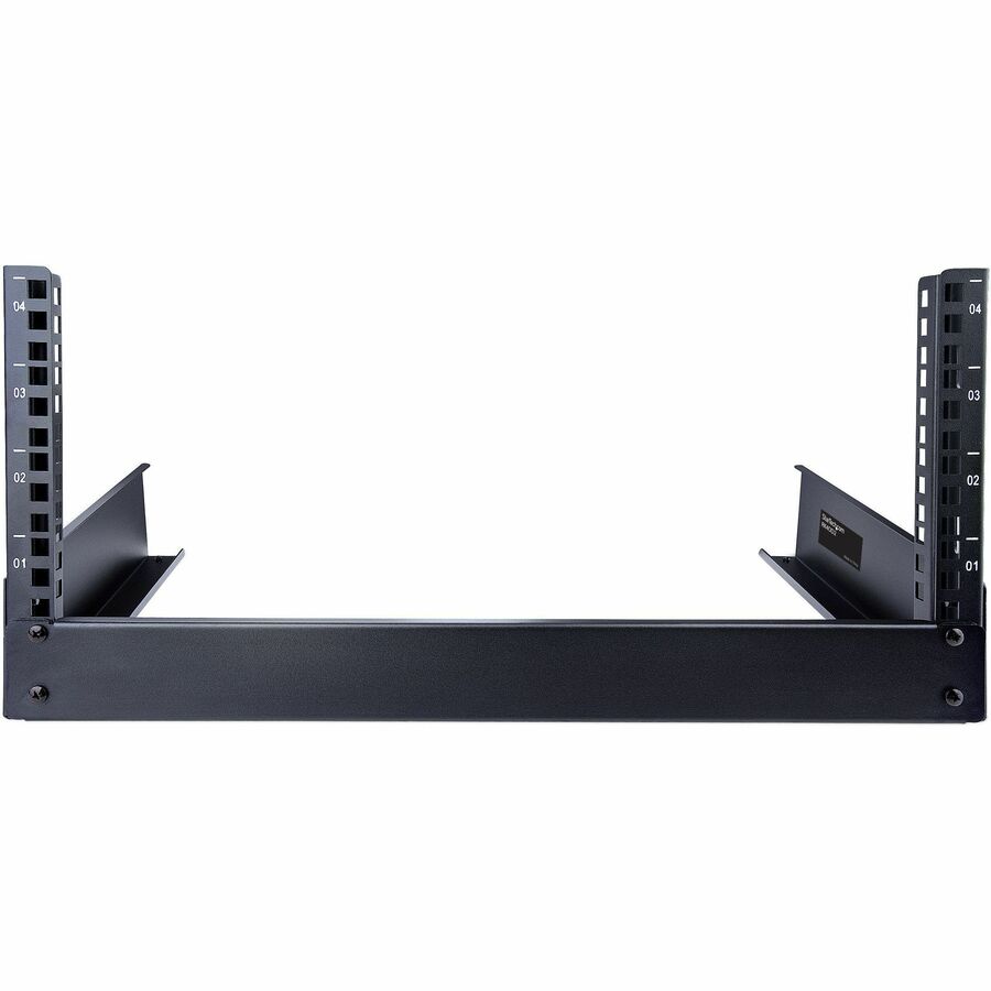 StarTech.com 2-Post 4U Desktop Server Rack, Open Frame 19in Network Rack, Small Home/Office Rack for AV / Studio / Data / IT Equipment