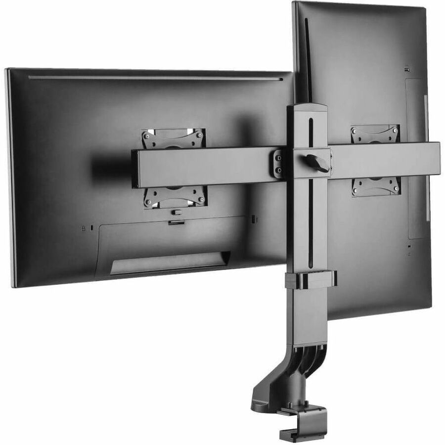 Eaton Tripp Lite Series Dual-Display Monitor Arm with Desk Clamp and Grommet - Height Adjustable, 17" to 27" Monitors