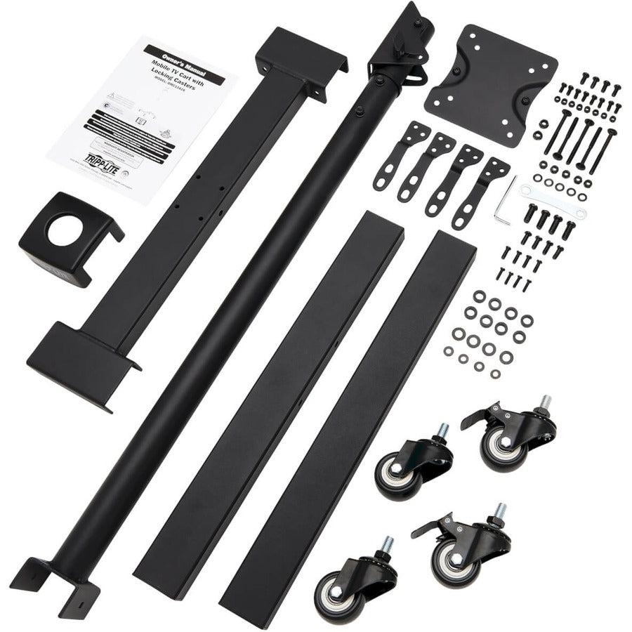 Eaton Tripp Lite Series Mobile TV Stand - Height Adjustable, 13" to 42" TVs and Monitors, Locking Casters, Black