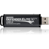 Kanguru Defender Elite30, Hardware Encrypted, Secure, SuperSpeed USB 3.0 Flash Drive, 256G