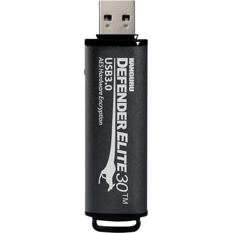 Kanguru Defender Elite30, Hardware Encrypted, Secure, SuperSpeed USB 3.0 Flash Drive, 256G