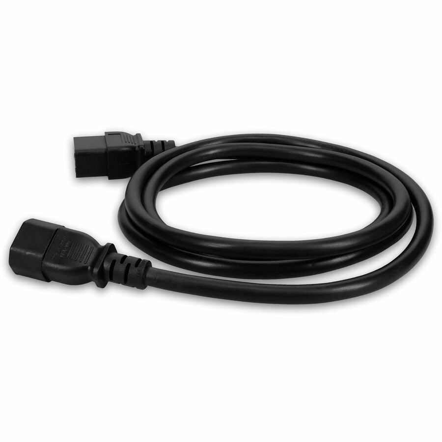 AddOn 6ft C14 Male to C19 Female 14AWG 100-250V at 15A Black Power Cable