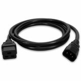 AddOn 6ft C14 Male to C19 Female 14AWG 100-250V at 15A Black Power Cable