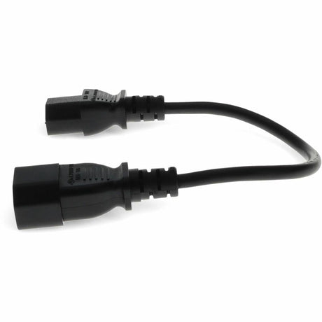 AddOn 6ft C13 Female to C14 Male 18AWG 100-250V at 10A Black Power Cable