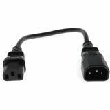 AddOn 6ft C13 Female to C14 Male 18AWG 100-250V at 10A Black Power Cable