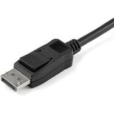 StarTech.com 6ft (2m) HDMI to DisplayPort Cable 4K 30Hz - Active HDMI 1.4 to DP 1.2 Adapter Cable with Audio - USB Powered Video Converter