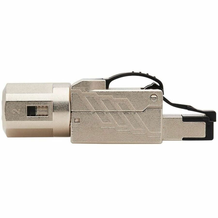 Eaton Tripp Lite Series Cat6a RJ45 Plug - MPTL, Shielded, 100W High-Power PoE & PoE++, Zinc Die-Cast, Black, TAA