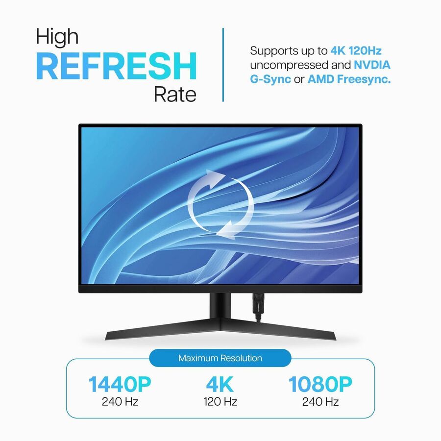 VisionTek DisplayPort to DisplayPort 1.4 2 Meter Cable