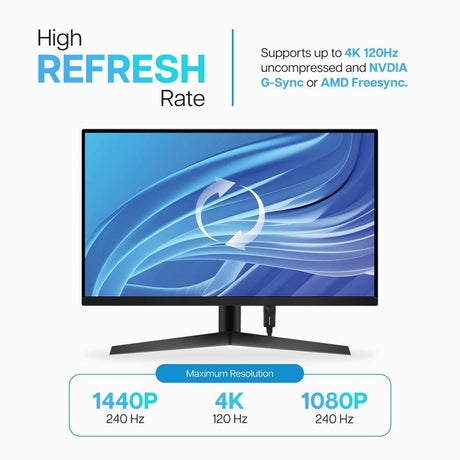 VisionTek DisplayPort to DisplayPort 1.4 2 Meter Cable