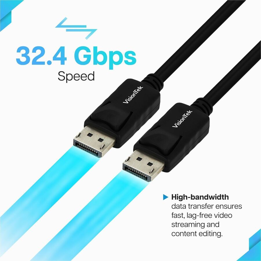 VisionTek DisplayPort to DisplayPort 1.4 2 Meter Cable