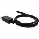 AddOn 3ft USB 3.1 (C) Male to DisplayPort Male Black Cable