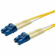 Monoprice Single-Mode Fiber Optic Cable - LC-LC UL 2mm 9/125 OFNR Duplex Yellow 2m