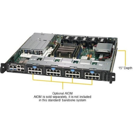 Supermicro SuperServer 1019D-12C-FRN5TP 1U Rack-mountable Server - Xeon D-2163IT 2.10 GHz - Serial ATA/600 Controller