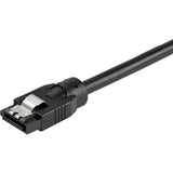 StarTech.com 0.6 m Round SATA Cable - Latching Connectors - 6Gbs SATA Cord - SATA Hard Drive Power Cable - (SATRD60CM)