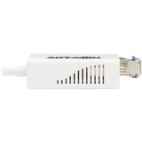 Eaton Tripp Lite Series USB 2.0 Ethernet NIC Adapter - 10/100 Mbps, 100Base-FX, LC, Multimode Fiber, White