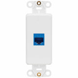 Eaton Tripp Lite Series Center Plate Insert, Decora Style - Vertical, 1 Port, TAA