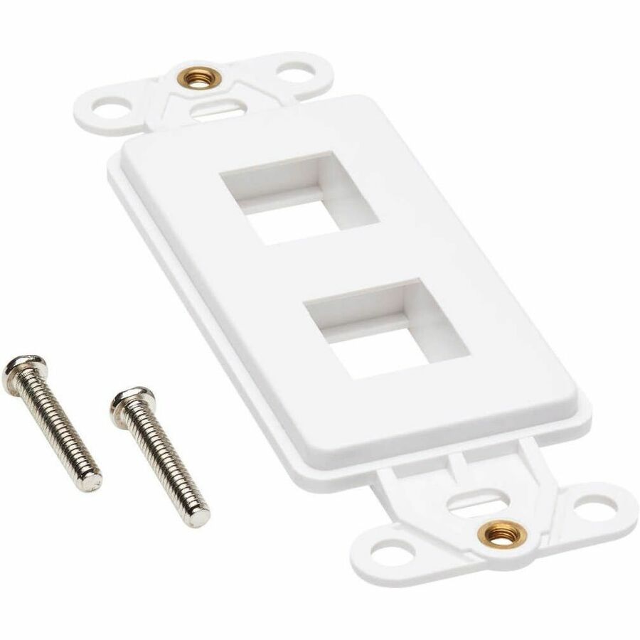 Eaton Tripp Lite Series Center Plate Insert, Decora Style - Vertical, 2 Ports, TAA
