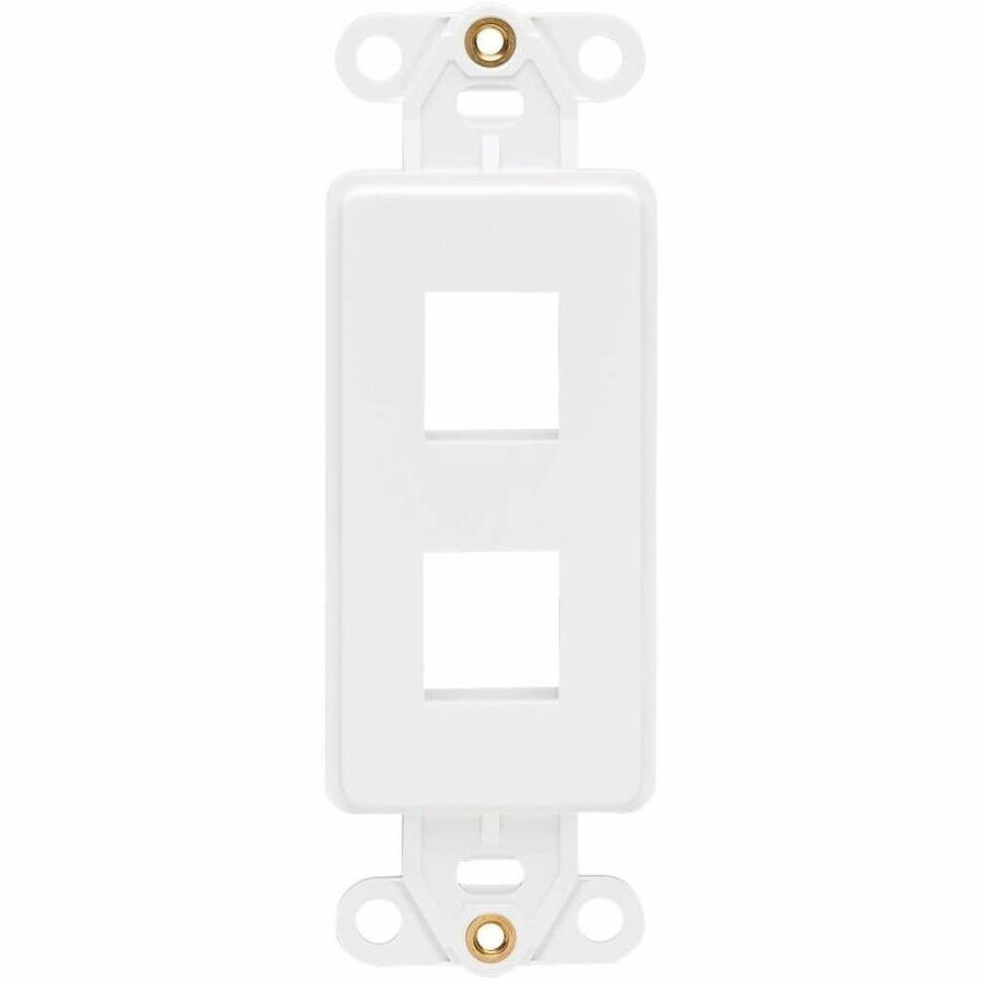 Eaton Tripp Lite Series Center Plate Insert, Decora Style - Vertical, 2 Ports, TAA