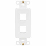 Eaton Tripp Lite Series Center Plate Insert, Decora Style - Vertical, 2 Ports, TAA