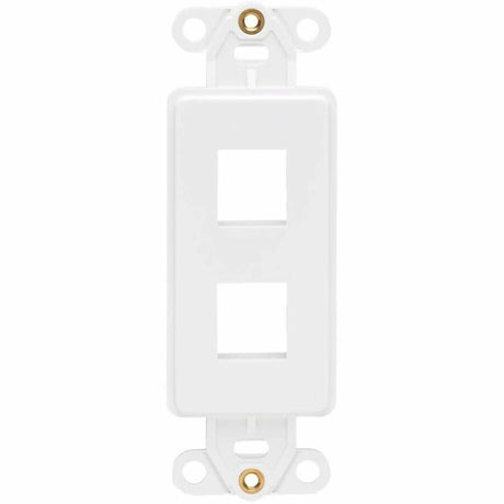 Eaton Tripp Lite Series Center Plate Insert, Decora Style - Vertical, 2 Ports, TAA